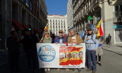 Alejandro Álvarez Borja y José Morata en la manifestación del 26 de noviembre.