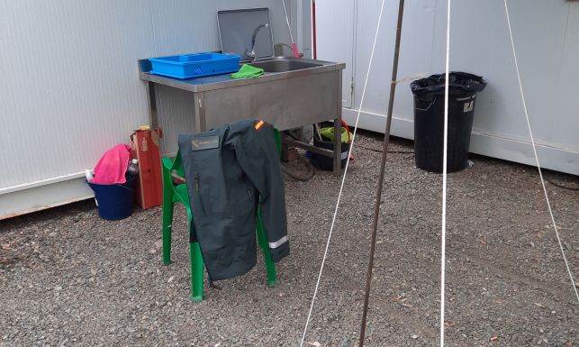 Instalaciones provisionales en el Centro penitenciario de Córdoba.