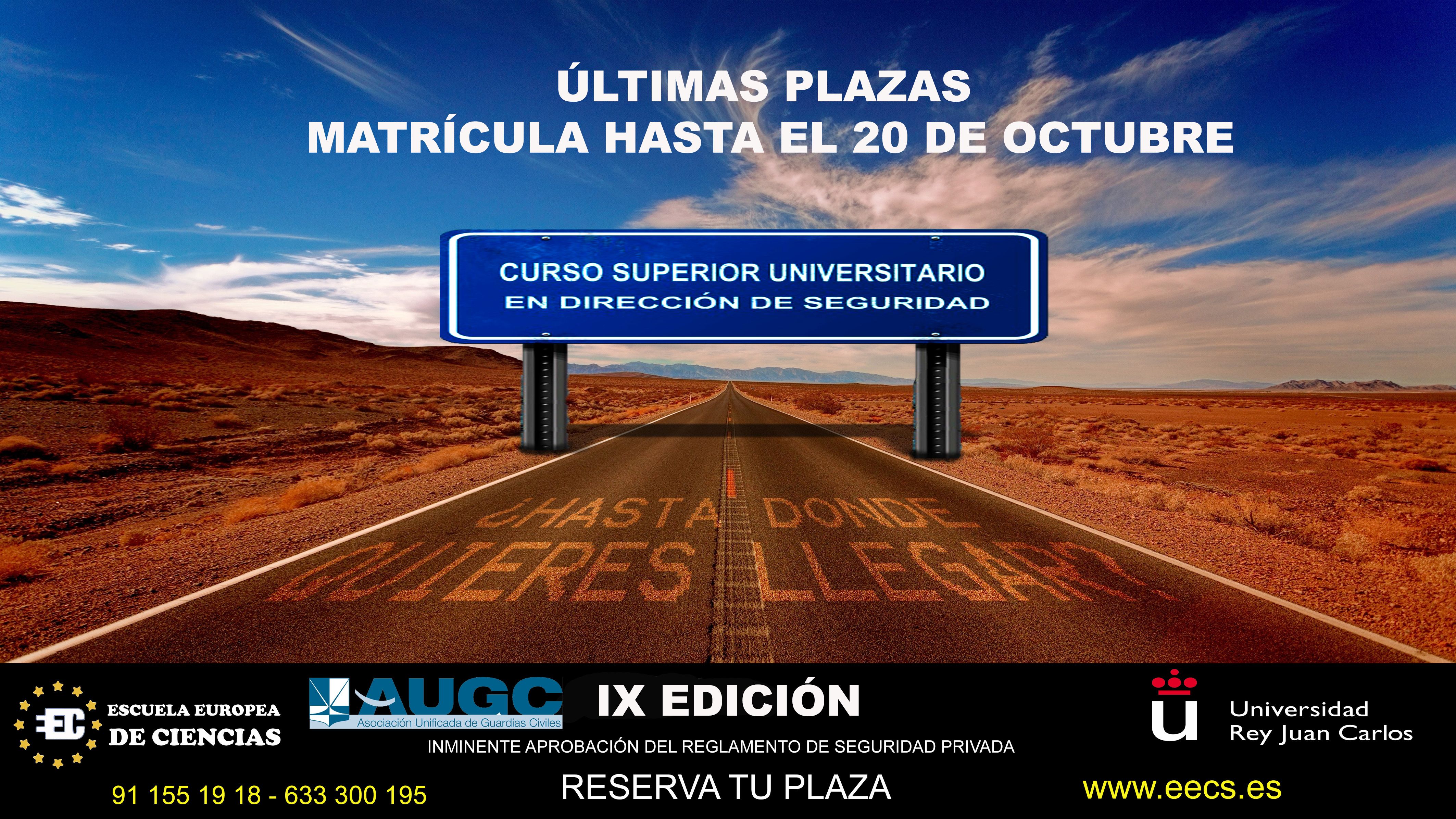 Últimas Plazas Disponibles Para El IX Curso